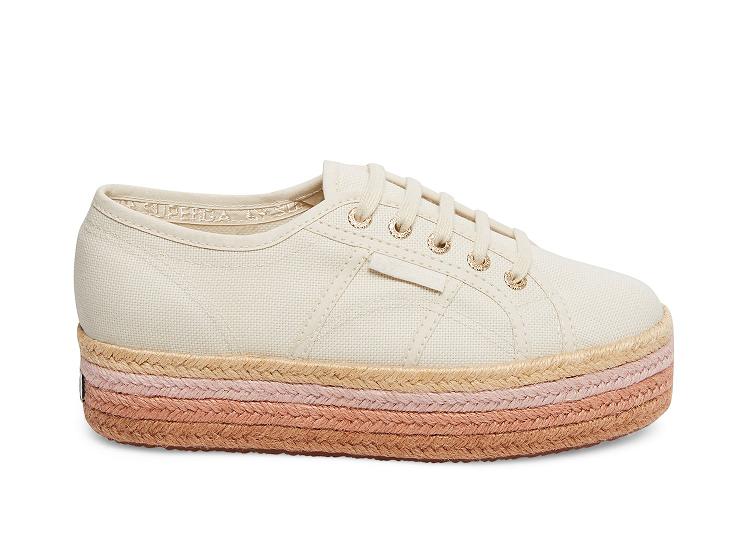 Superga 2790 Cotcoloropew Brown Multi - Womens Superga Platform Shoes